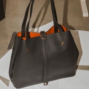 Lulus Back To Business Black Tote